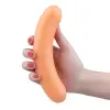 Fun soft sausage-shaped anal plug with realistic texture for pleasure